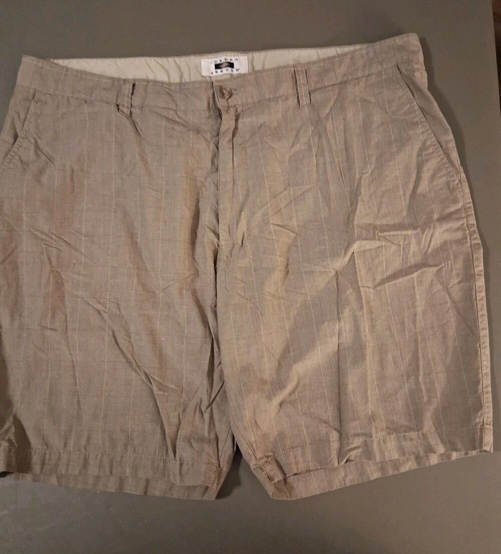 Joseph Abboud Chino Shorts Men’s Size 42 Plaid Brown